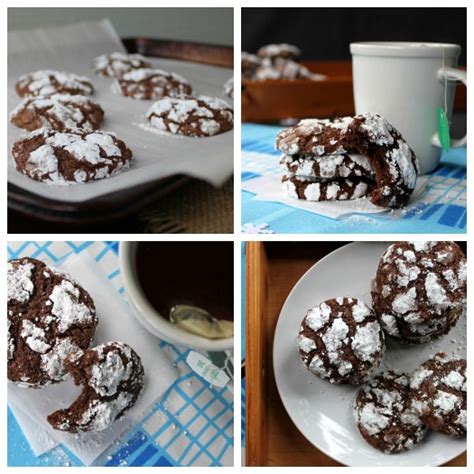 pioneer woman chocolate crinkle cookies.